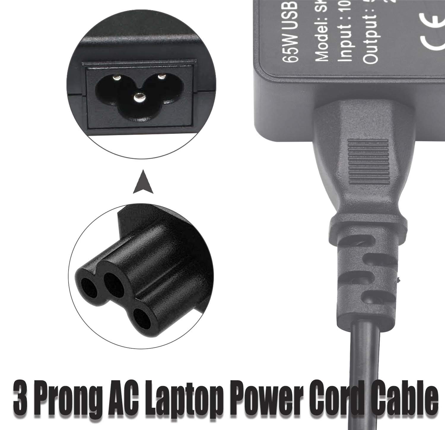 Amazon.com: Universal Power Cord 3 Prong 6Ft Replacement for